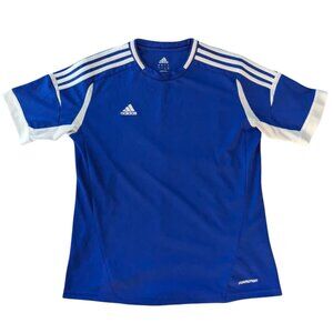 Adidas blue/white performance t-shirt